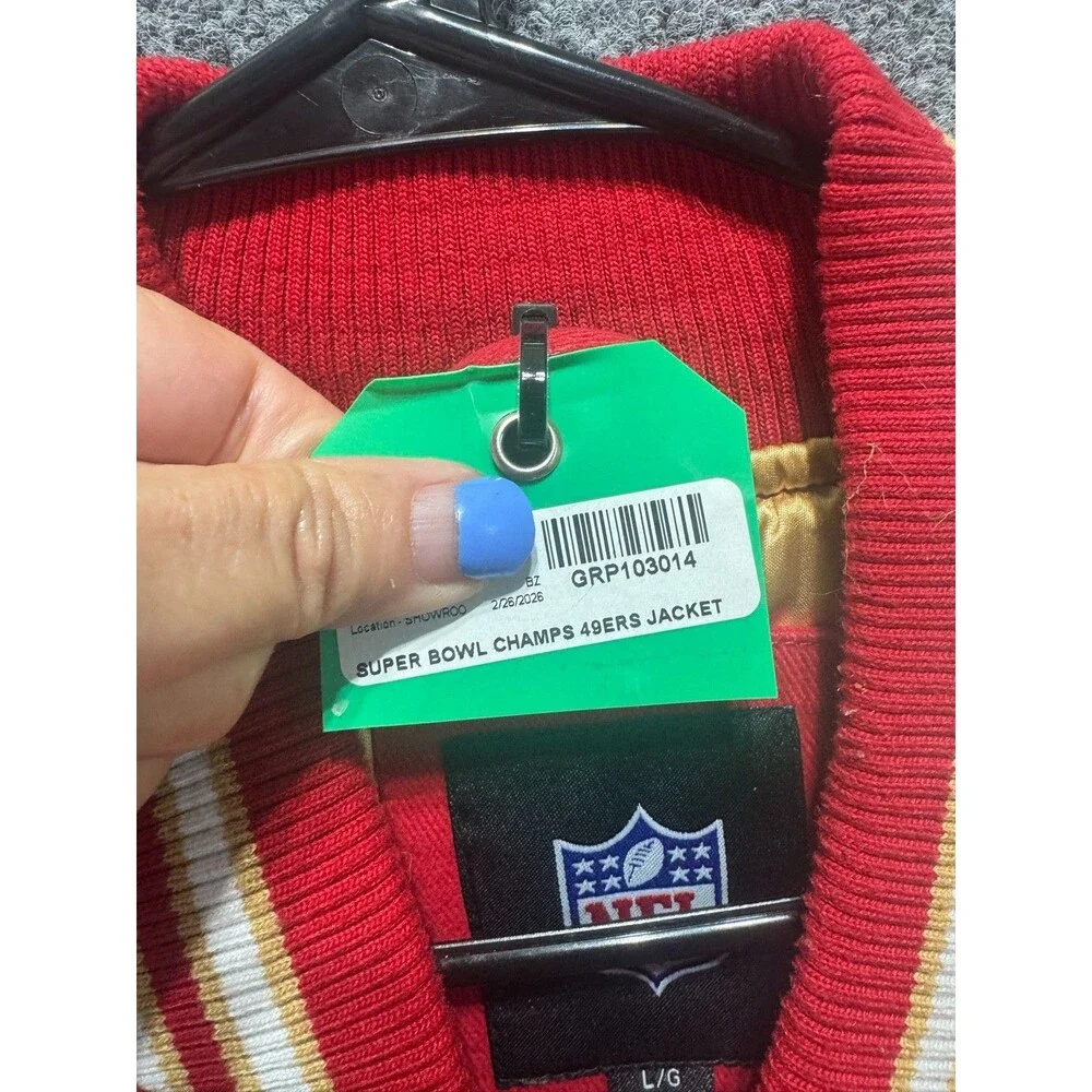 New G-III San Francisco 49ers Large 5X Super Bowl Champions Jacket